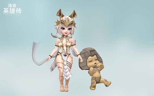 常常伴随着有爱互动的雪绒花伊赛特和哈盘小朋友,可萌可dj的多变萝莉