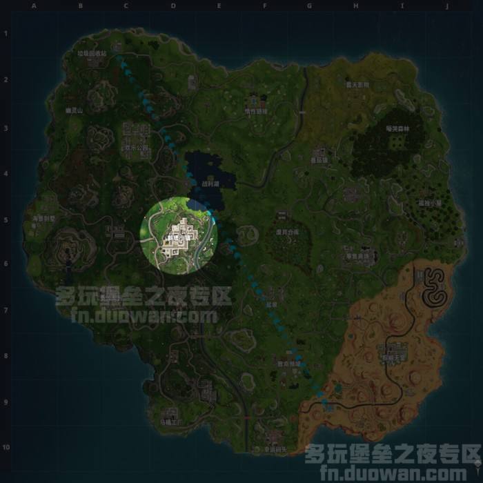 堡垒之夜中文版地图介绍 资源点优劣分析