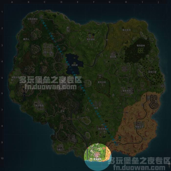 堡垒之夜中文版地图介绍 资源点优劣分析
