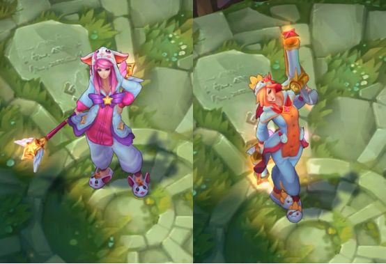 日女获得两款t2皮肤睡衣守护者携手女巫来袭