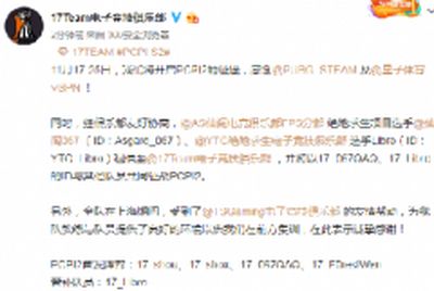 PCPI217战队名单 17战队有哪些队友参加