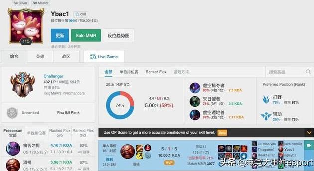 厂长韩服排位上王者 还吐槽smlz:自闭BOY