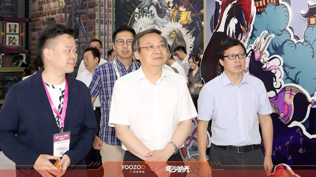 2019ChinaJoy首日，中宣部副部长梁言顺等领导莅临参展企业展台