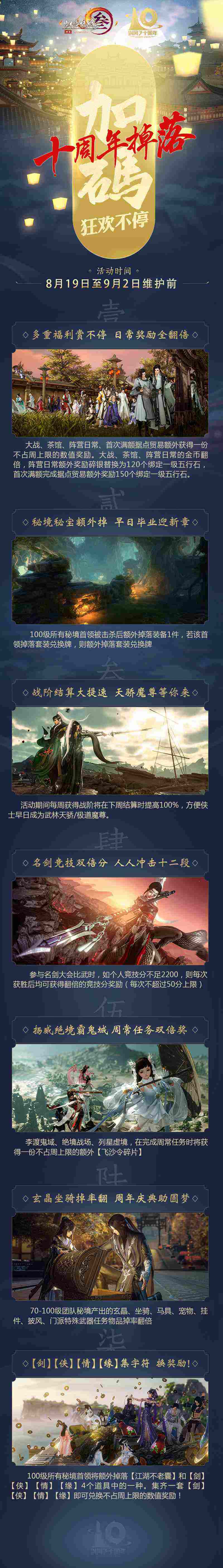 《剑网3》十周年活动第二弹19日上线  玩家纪录片攻略东京     