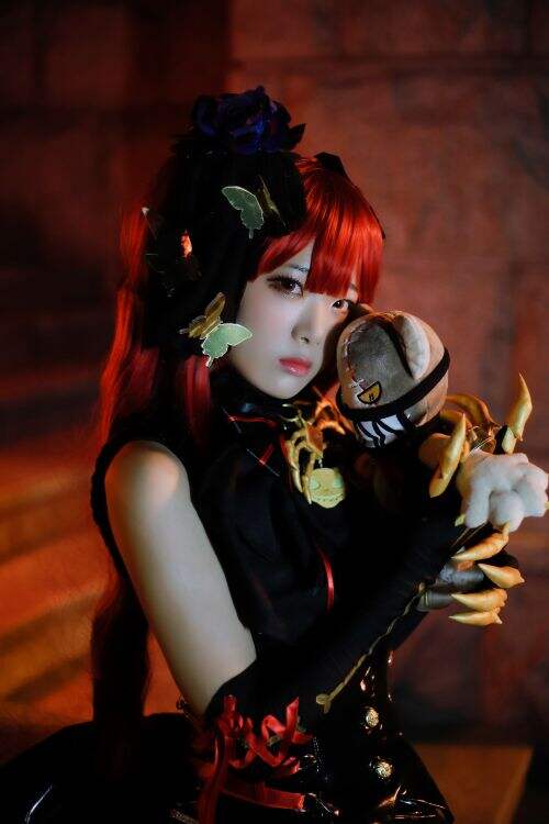 dnf韩服小姐姐奶萝cos哥特萝莉风格超可爱