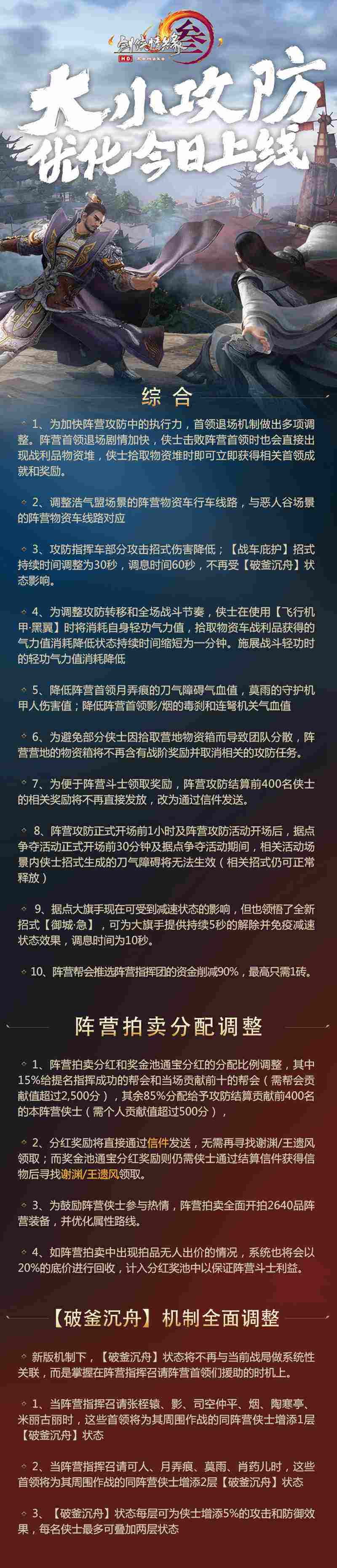 更爽更刺激 《剑网3》阵营攻防新规上线