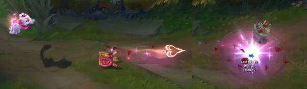 lol觅心猫咪悠米皮肤怎么样 情人节悠米皮肤特效展示