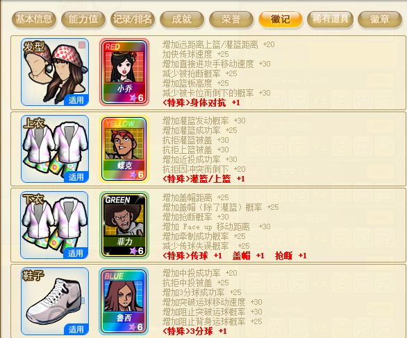 帽神意志！《街头篮球》SF徽记卡之防守绿卡