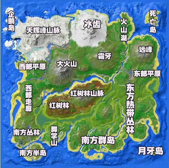 方舟孤岛龙谷入口地图图片