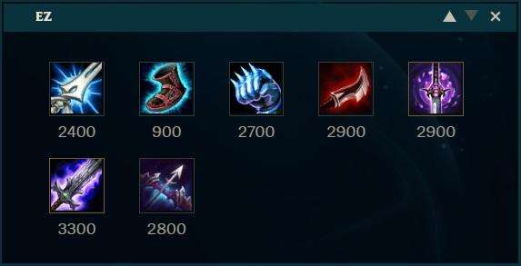 LOL10.9下路强攻EZ天赋出装攻略