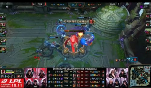 英雄联盟夏季赛亚美AM8榜首之战TES连下四城成功卫冕