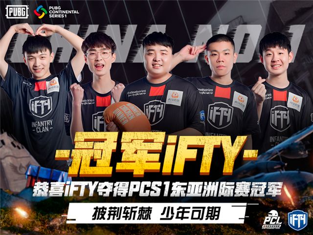 PCL赛区再次发力，iFTY战队斩获PCS1东亚洲际赛冠军