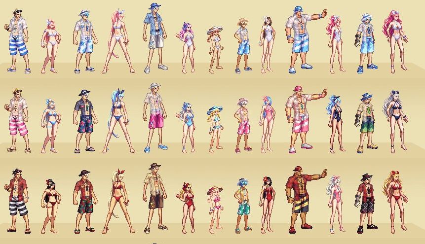 DNF2020夏日套赏析 对比历届夏日套外观