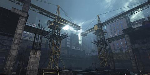 《生死狙击2》工地场景曝光:双塔惊魂夜恐怖升级