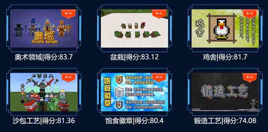 首届《我的世界》开发者培育赛正式落幕 多项优秀组件获奖