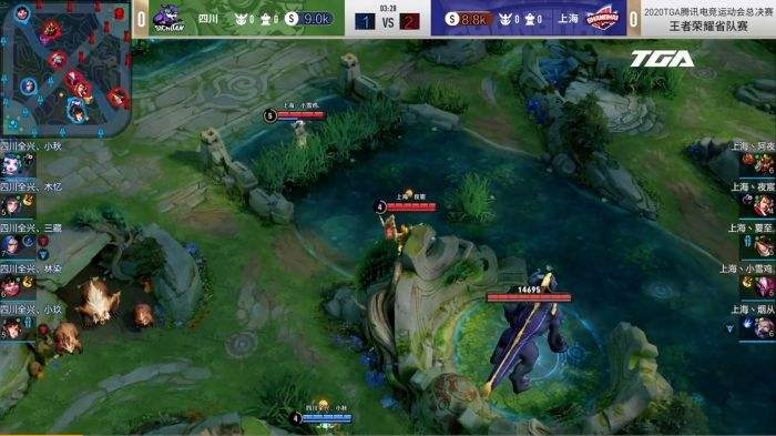 2020TGA电竞运动会王者荣耀TGA冬季省队赛半决赛 四川全兴和北京电竞XYG携手进入决赛