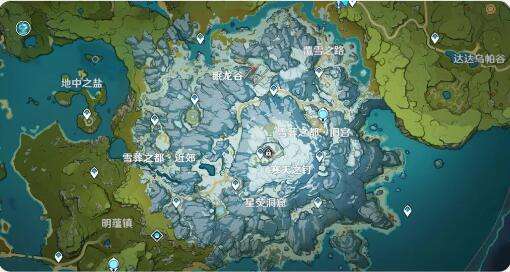原神龙脊雪山地灵龛分布图 龙脊雪山地灵龛位置一览