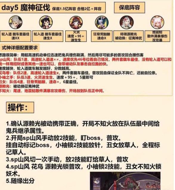 阴阳师魔神影鬼阵容怎么搭配 魔神影鬼第五天高分打法教学