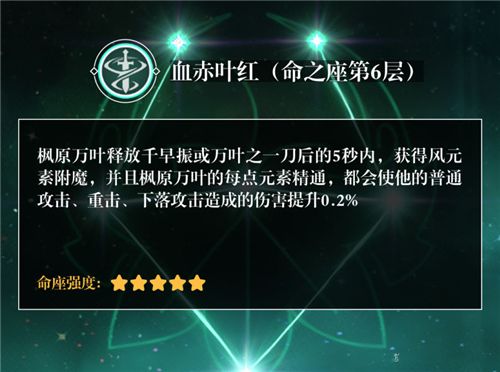 原神枫原万叶命座是什么 万叶技能命座解析