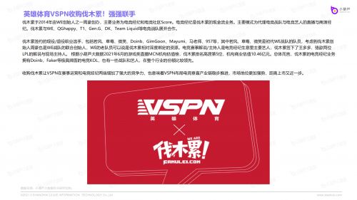 “2021电竞KOL发展报告”重磅发布，VSPN+以35.94%的电竞KOL市场占比高居榜首