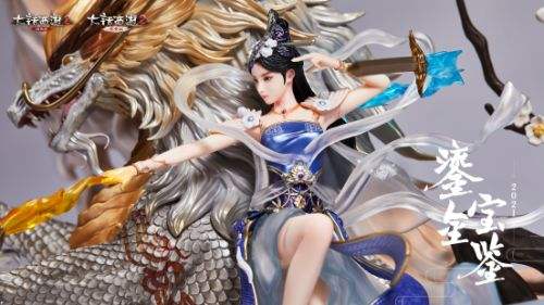 大话西游2匠心雕琢!鎏金宝鉴玄剑娥龙马大型雕塑霸气亮相