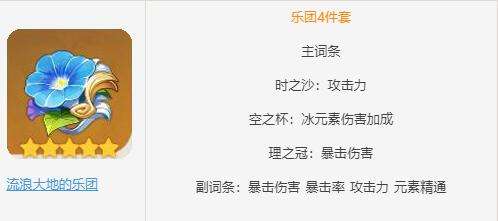 原神甘雨圣遗物搭配推荐 毕业圣遗物套装推荐
