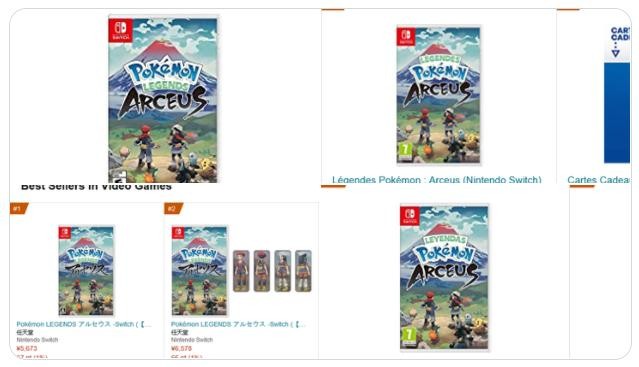 《宝可梦：阿尔宙斯》登顶多地区亚马逊游戏销量榜