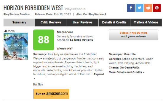《西之绝境》M站均分88：精彩绝伦、栩栩如生的旅程