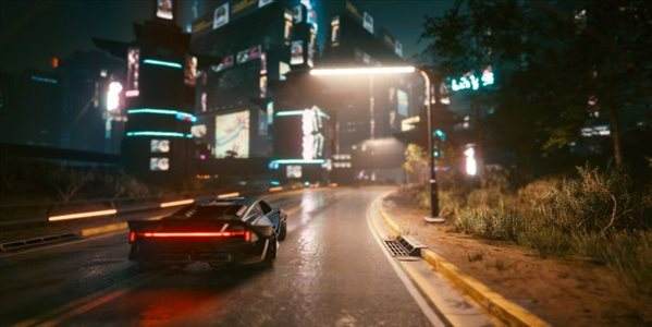 《赛博朋克2077》神秘彩蛋 点击开关可以关掉街区路灯