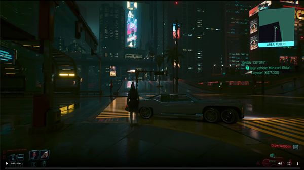 《赛博朋克2077》神秘彩蛋 点击开关可以关掉街区路灯