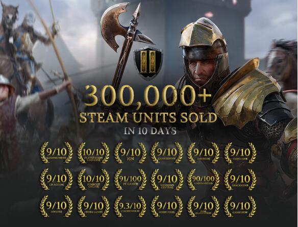 《骑士精神2》登陆Steam后销量再达30万 超爽砍杀体验