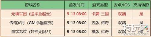咪噜游戏2022年9月13日新游上线公告