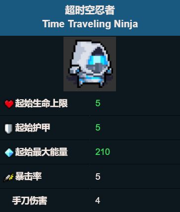 元气骑士超时空忍者好用吗 超时空忍者角色图鉴