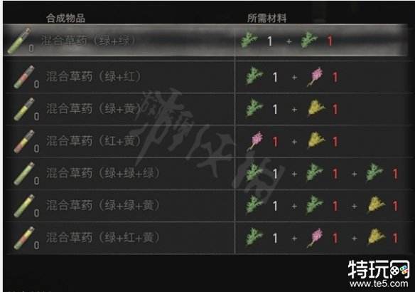 生化危机4重制版物品怎么合成 生化4重制版物品合成介绍