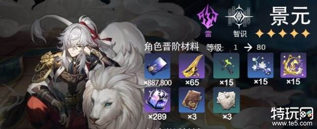 崩坏星穹铁道景元升级共需要多少材料 景元等级突破材料总览