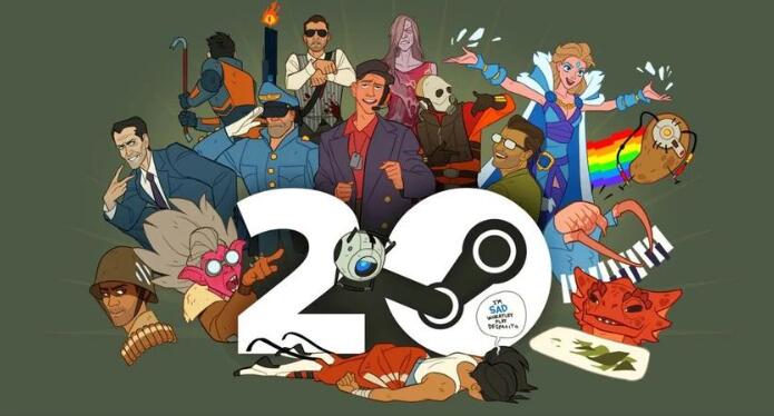 Steam平台庆祝20周年 大量游戏活动特卖中