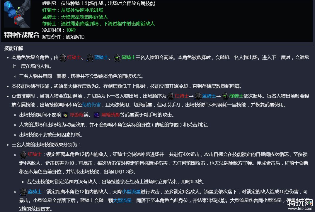 元气骑士特种骑士部队怎么玩 元气骑士特种骑士部队图鉴