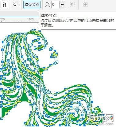 CorelDRAW怎么减少曲线对象中的重复节点 去处冗余节点方法