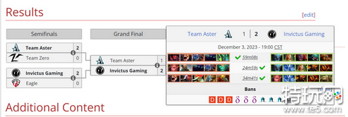 《DOTA2》2023年上海大师赛 iG 2:1 茶队夺冠