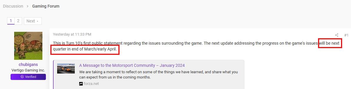 《极限竞速》发售三个月首次更新 着手解决玩家提出的问题