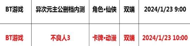 巴兔每日新游专栏1.23 不良人3独家正版授权手游