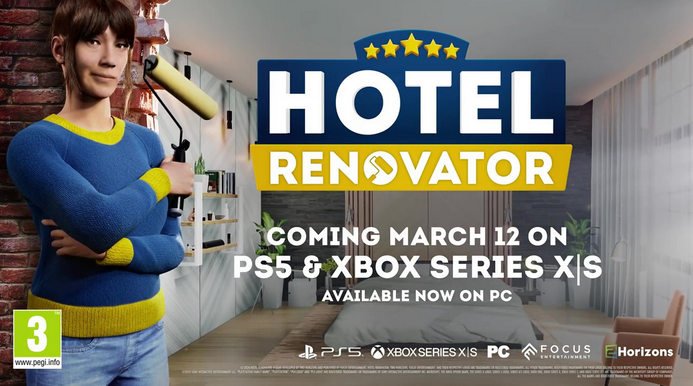 模拟经营游戏《酒店装修大师》3月12日正式发售