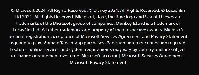 《盗贼之海》PS5版需要玩家注册关联微软账户