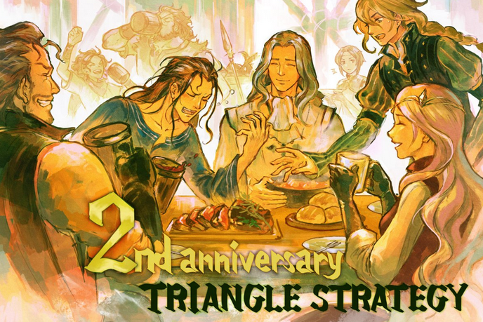 《三角战略》官方发布2周年纪念贺图