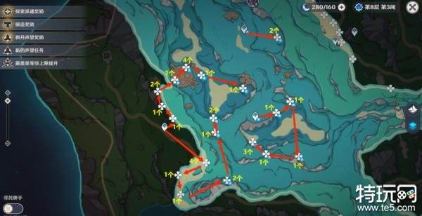 原神那维莱特突破材料采集路线 幽光星星采集地点一览