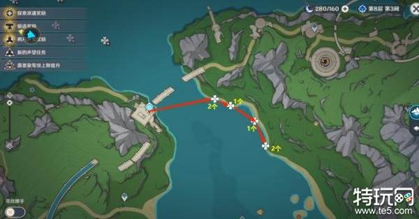 原神那维莱特突破材料采集路线 幽光星星采集地点一览