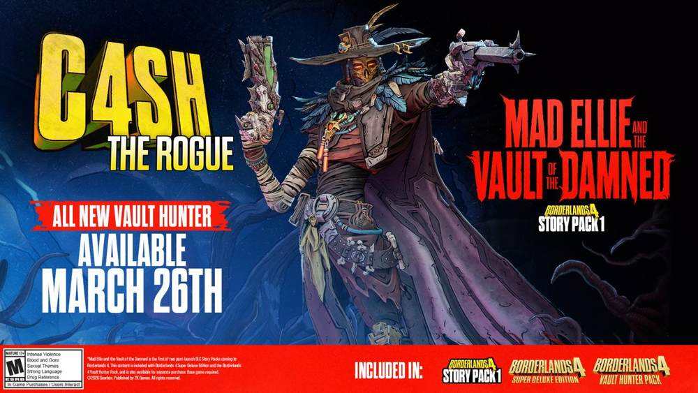 《无主之地4》首个故事包3月26日上线！赌徒老钱嗜血冰川